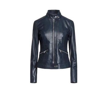 brand new leather biker jacket for women
